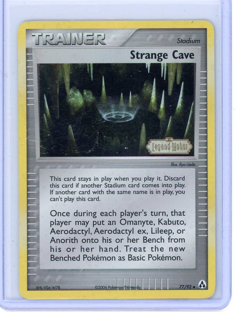 Trainer Strange Cave 2006 Pokemon EX Legend Maker holo 77/92