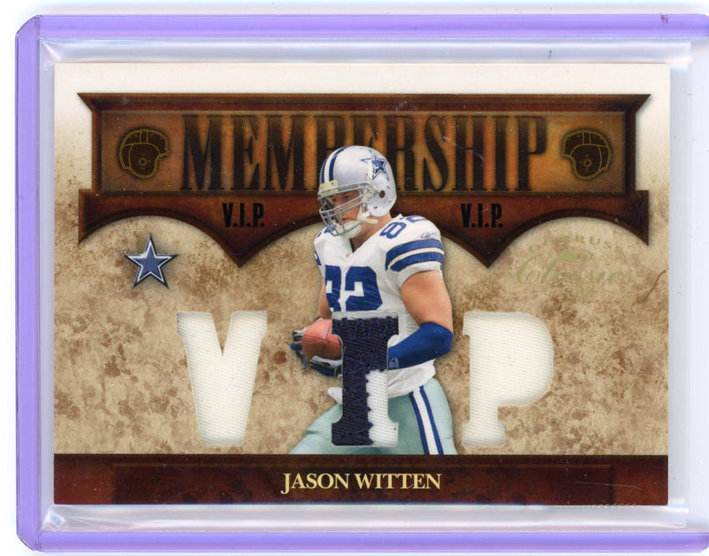 Jason Witten 2008 Donruss Playoff LP Membership VIP triple relic 