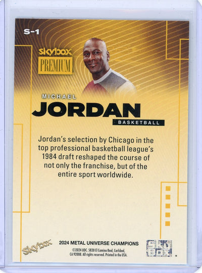 Michael Jordan 2024 Upper Deck Metal Universe SkyBox Premium #S1