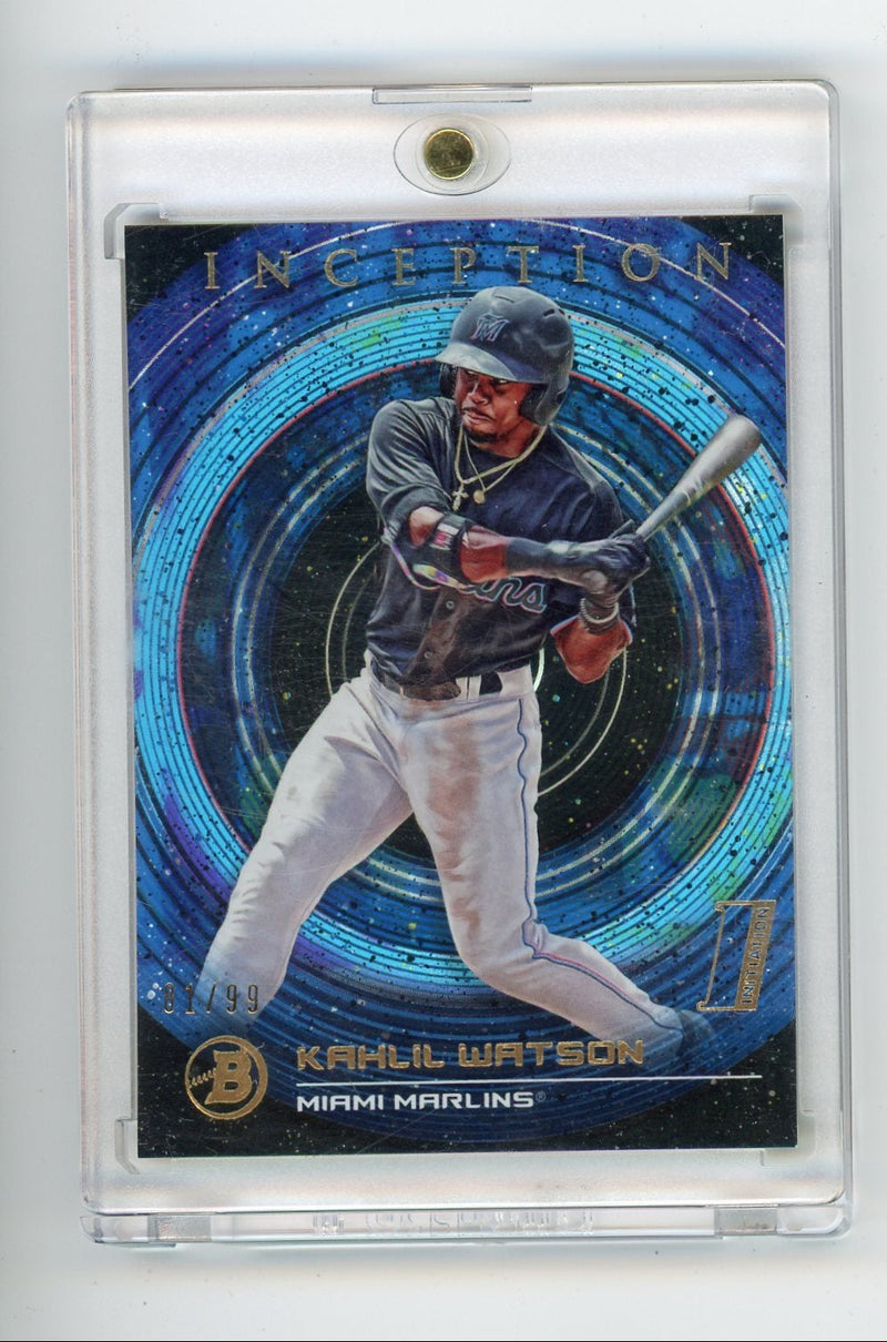 Khalil Watson 2022 Bowman Inception Initiation blue 