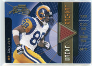 Torry Holt 2000 Playoff Absolute Leather & Laces auth. game-used ball relic #'d 050/175