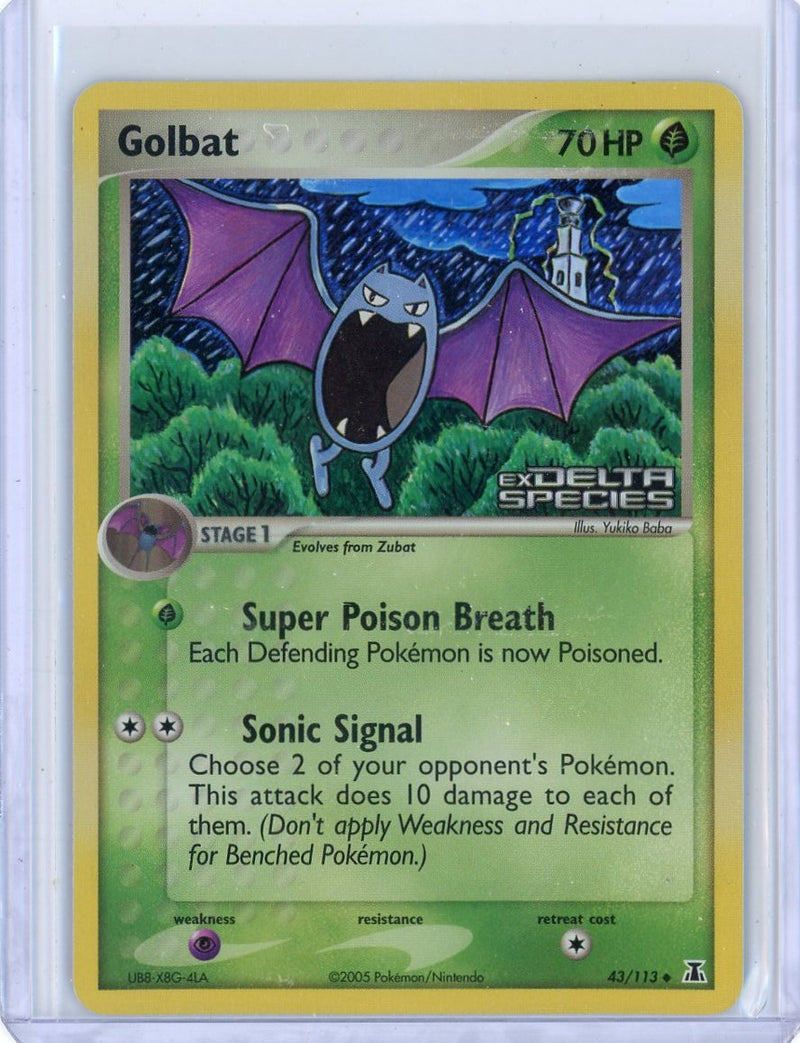 Golbat 2005 Pokemon EX Delta Species Reverse holo 43/113