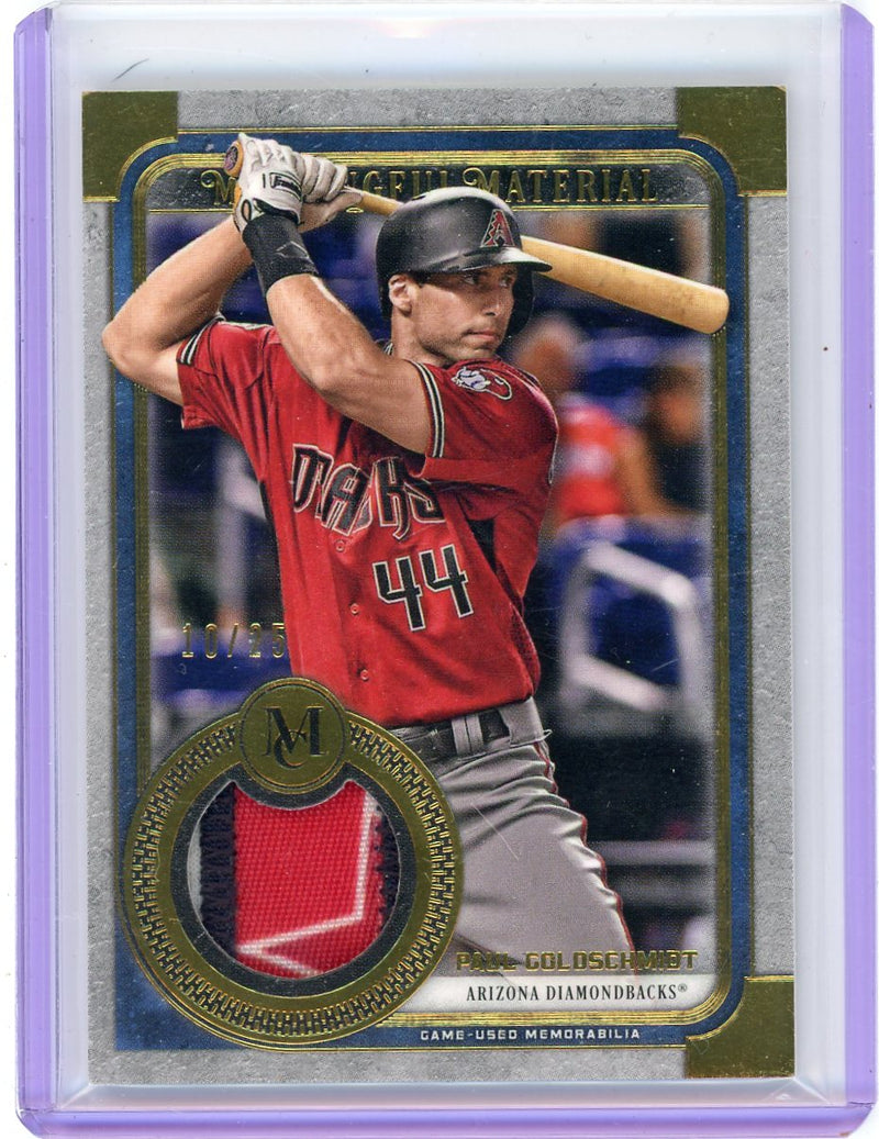 Paul Goldschmidt 2019 Topps Museum Meaningful Material game-used relic 