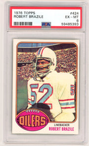 Robert Brazile 1976 Topps #424 PSA 6