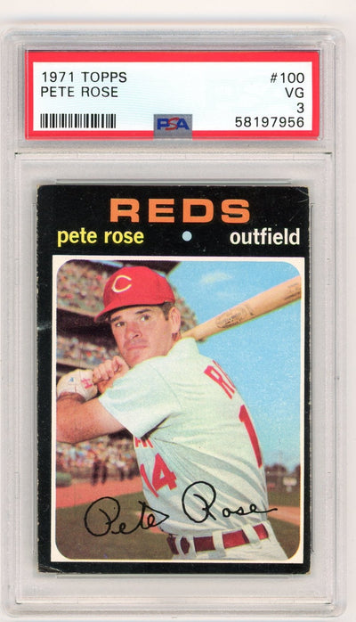 Pete Rose 1971 Topps #100 PSA 3