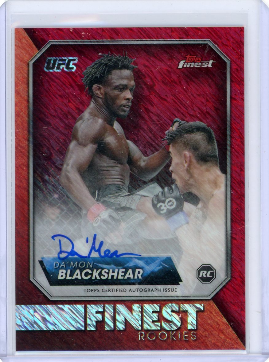 Da'Mon Blackshear 2024 Topps Finest Rookies autograph red shimmer refractor