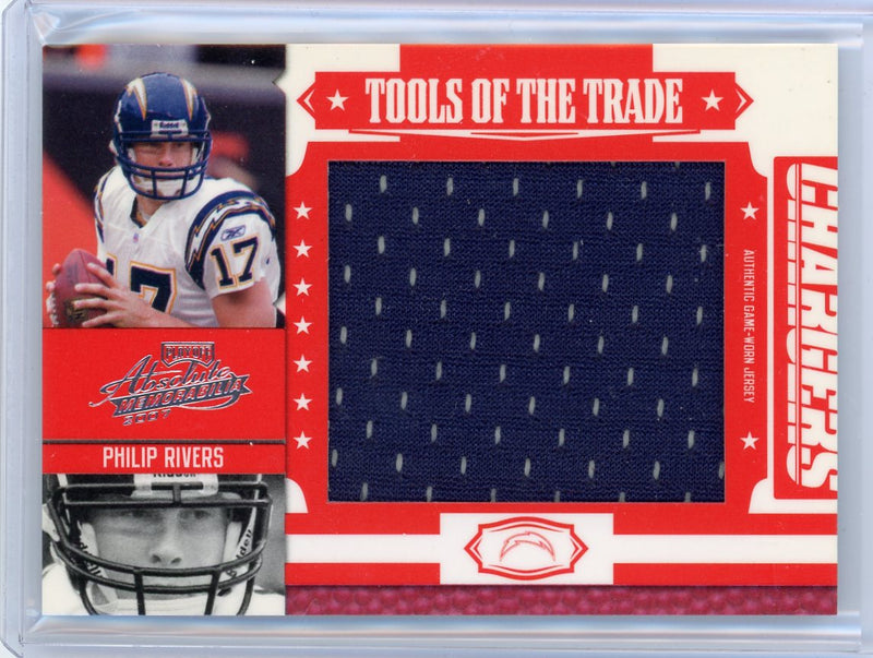 Philip Rivers 2007 Donruss Playoff LP Tools of the Trade jumbo relic 