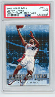 LeBron James 2006 Upper Deck Flight Team - Hot Pack PSA 9