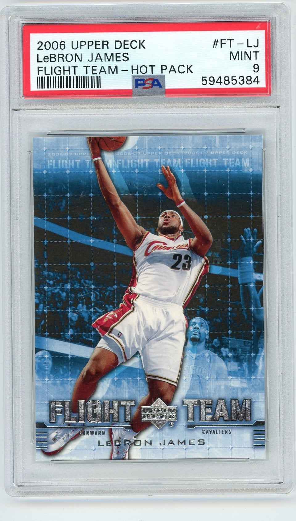 LeBron James 2006 Upper Deck Flight Team - Hot Pack PSA 9