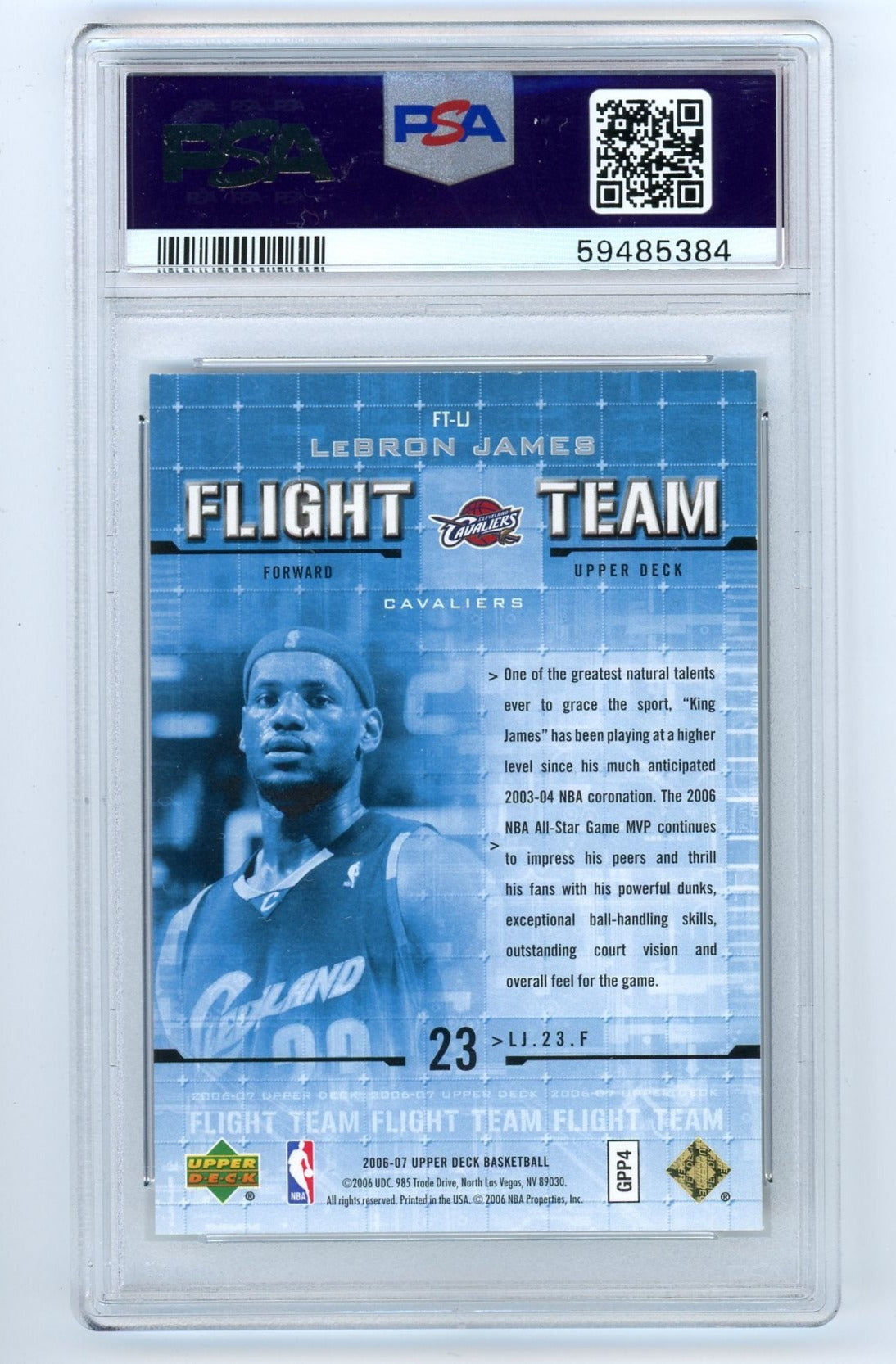 LeBron James 2006 Upper Deck Flight Team - Hot Pack PSA 9