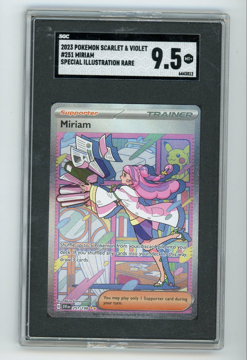 Miriam 2023 Pokemon Scarlet & Violet SI rare holo 251/198 SGC 9.5