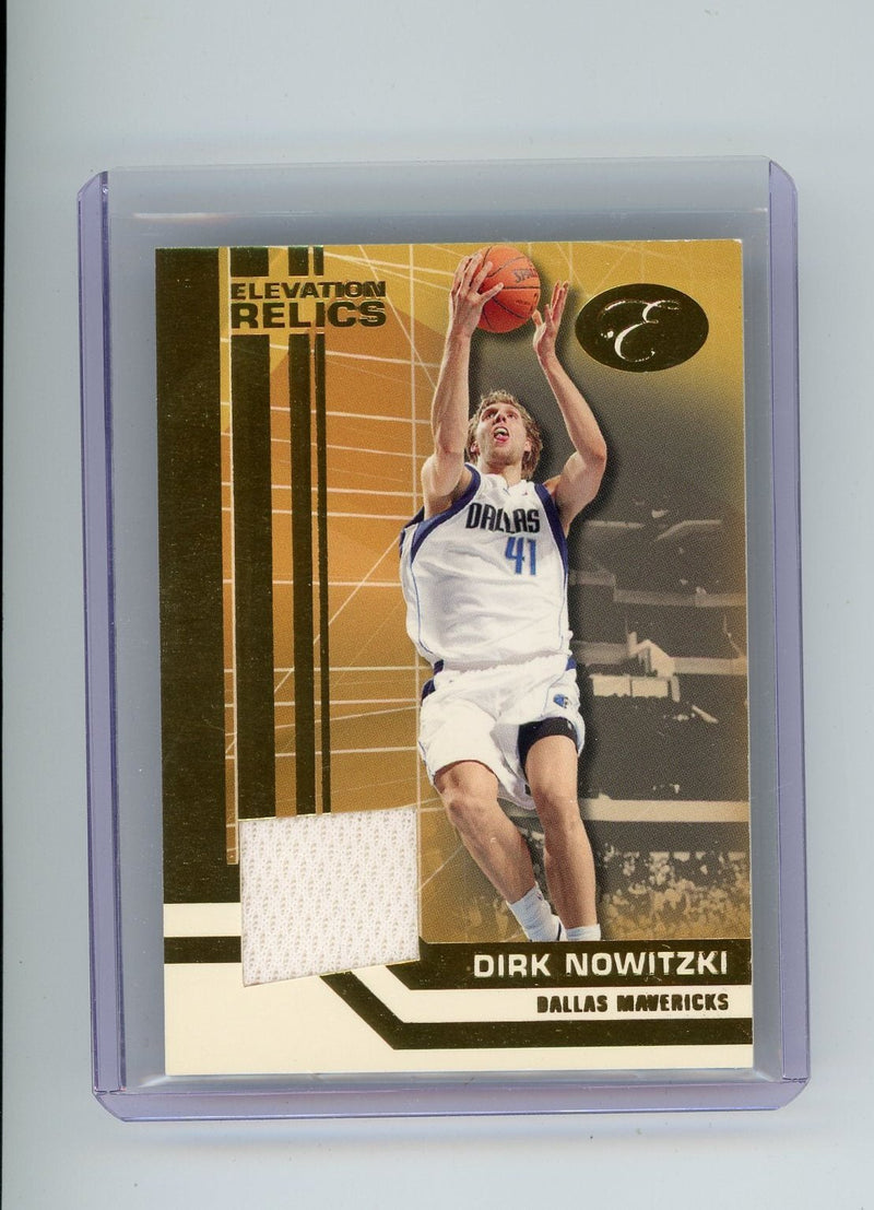 Dirk Nowitzki 2008 Topps Elevation auth. game-used jersey relic 