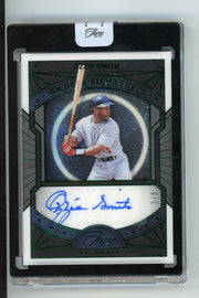 Ozzie Smith 2024 Panini Three & Two On Deck Signatures green #'d 2/5