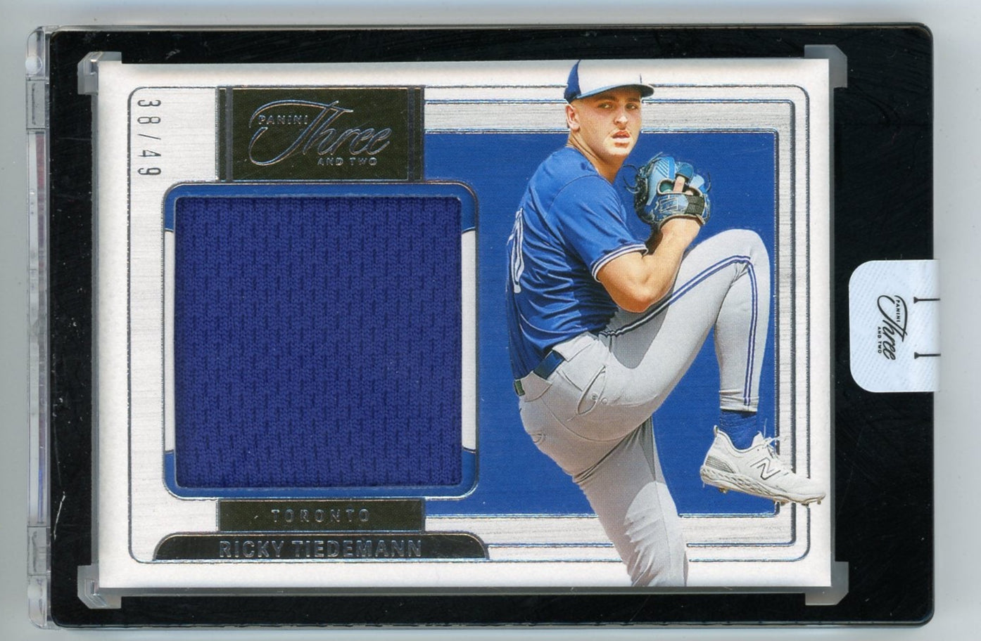 Ricky Tiedemann 2024 Panini Three & Two Prospect Jersey relic #'d 38/49