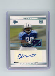 Chris Henry 2007 Topps Performance auth. game-used jersey autograph rookie card