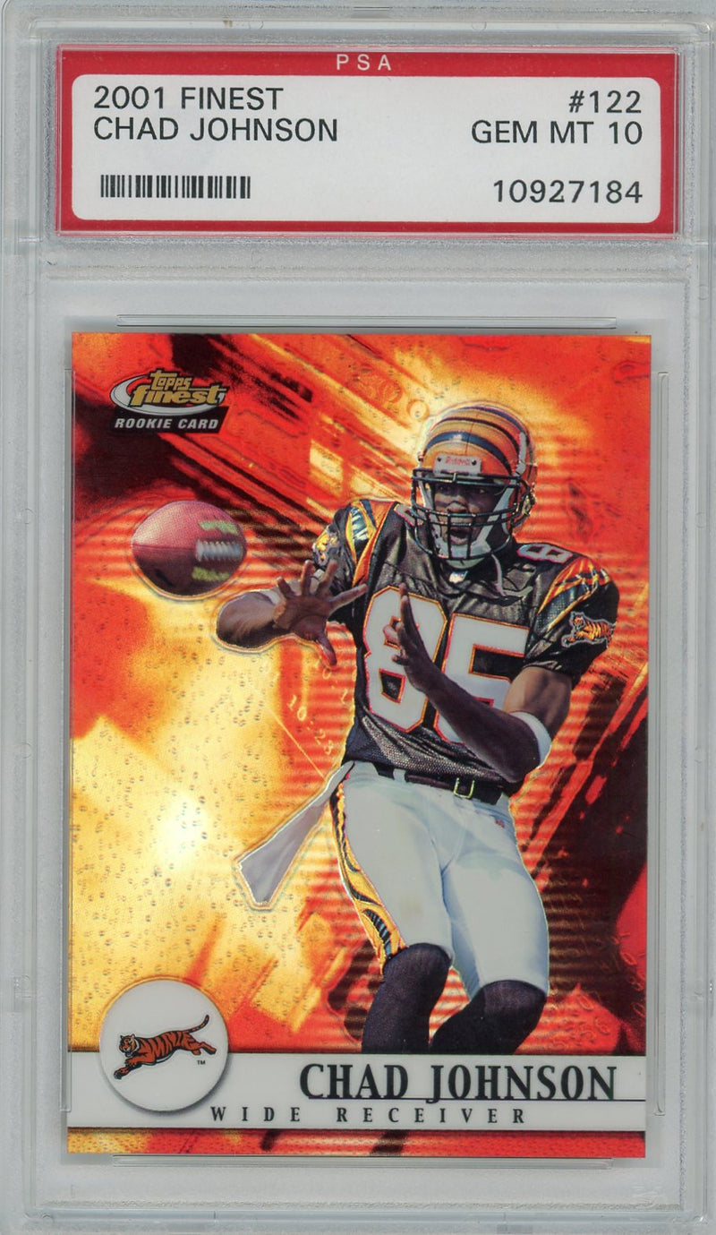 Chad Johnson 2001 Topps Finest Rookie Refractor 