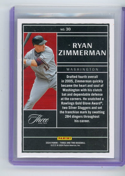 Ryan Zimmerman 2024 Panini Three & Two Draft Class green #'d 5/5