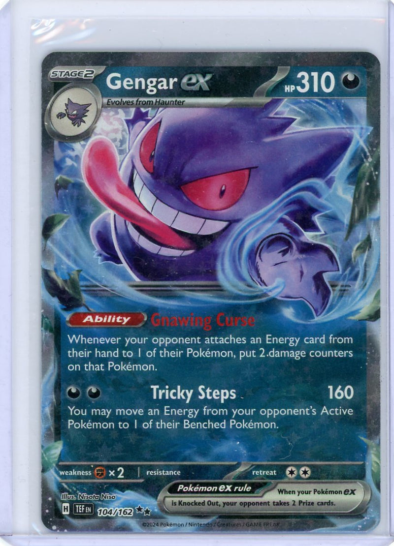 Gengar EX 2024 Pokemon Temporal Forces rare holo 104/162