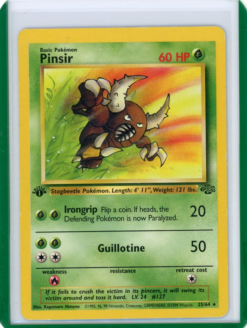 Pinsir 1999 Pokemon Jungle 1st Edition rare non holo 25/64