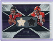 Matt Ryan Carson Palmer 2008 Upper Deck SPX Winning Combos double relic #'d 39/49