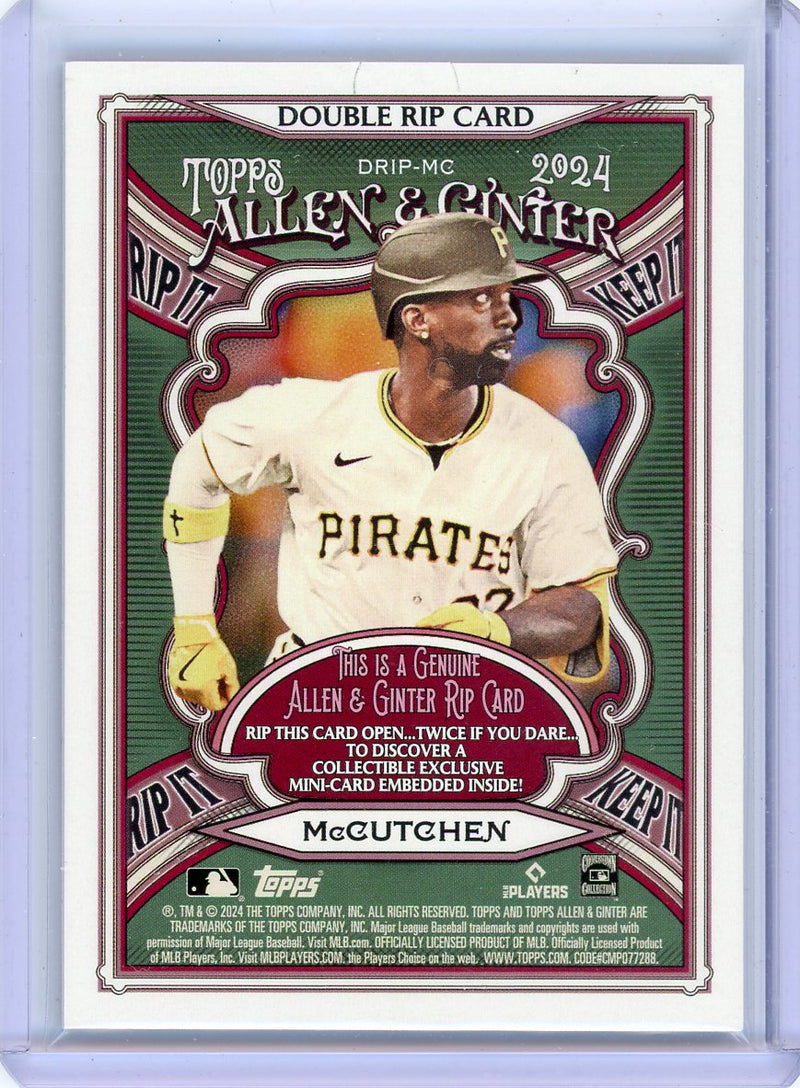 Roberto Clemente Andrew McCutchen 2024 Topps Allen & Ginter Double Rip Card 