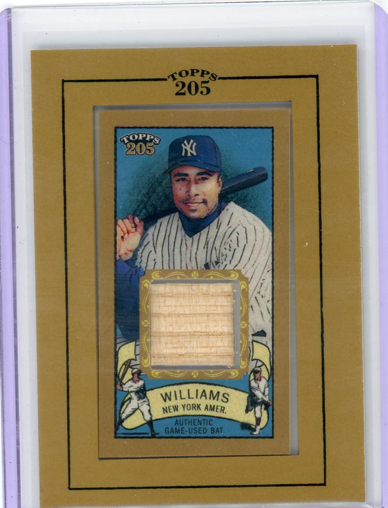 Bernie Williams 2003 Topps T206 Bat Relic