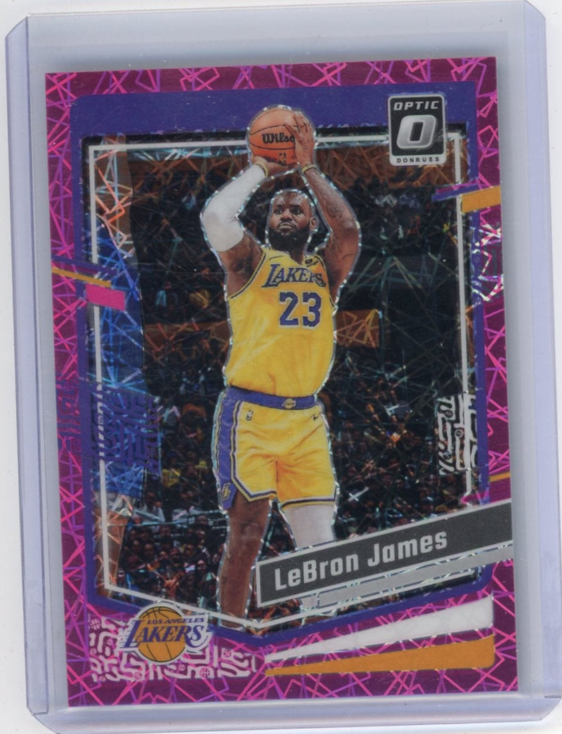 Lebron James 2023 Panini Donruss Optic Pink Velocity 