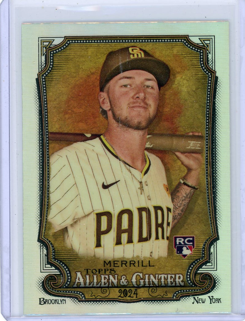 Jackson Merrill 2024 Topps Allen & Ginter Chrome refractor rookie card