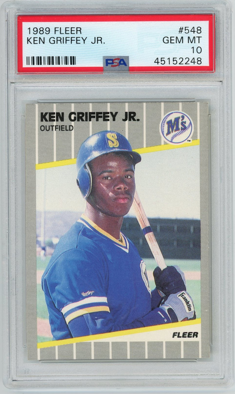 Ken Griffey Jr. 1989 Fleer Rookie Card PSA 10