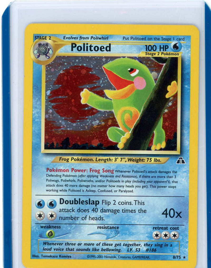 Politoed Pokémon Neo Discovery Holo 