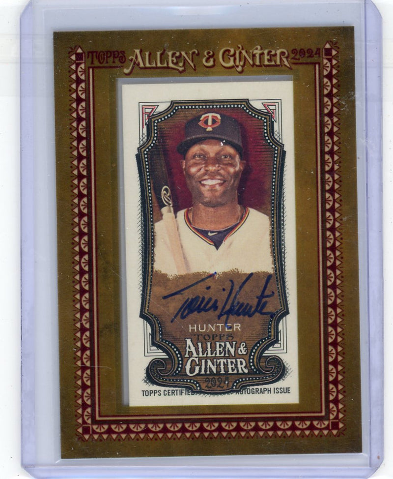 Torii Hunter 2024 Topps Allen & Ginter mini framed autograph