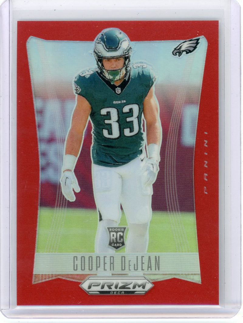 Cooper DeJean 2024 Panini Prizm Deca Red Prizm Rookie 