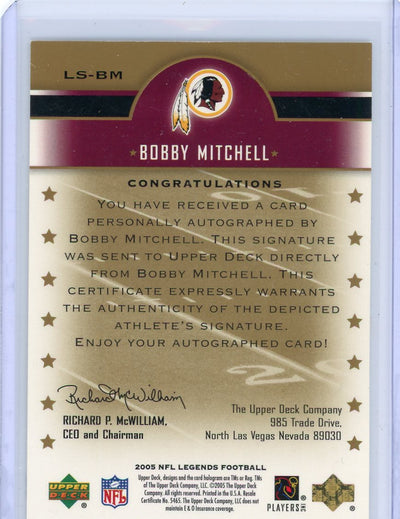 Bobby Mitchell 2005 Upper Deck NFL Legends Autograph #LS-BM