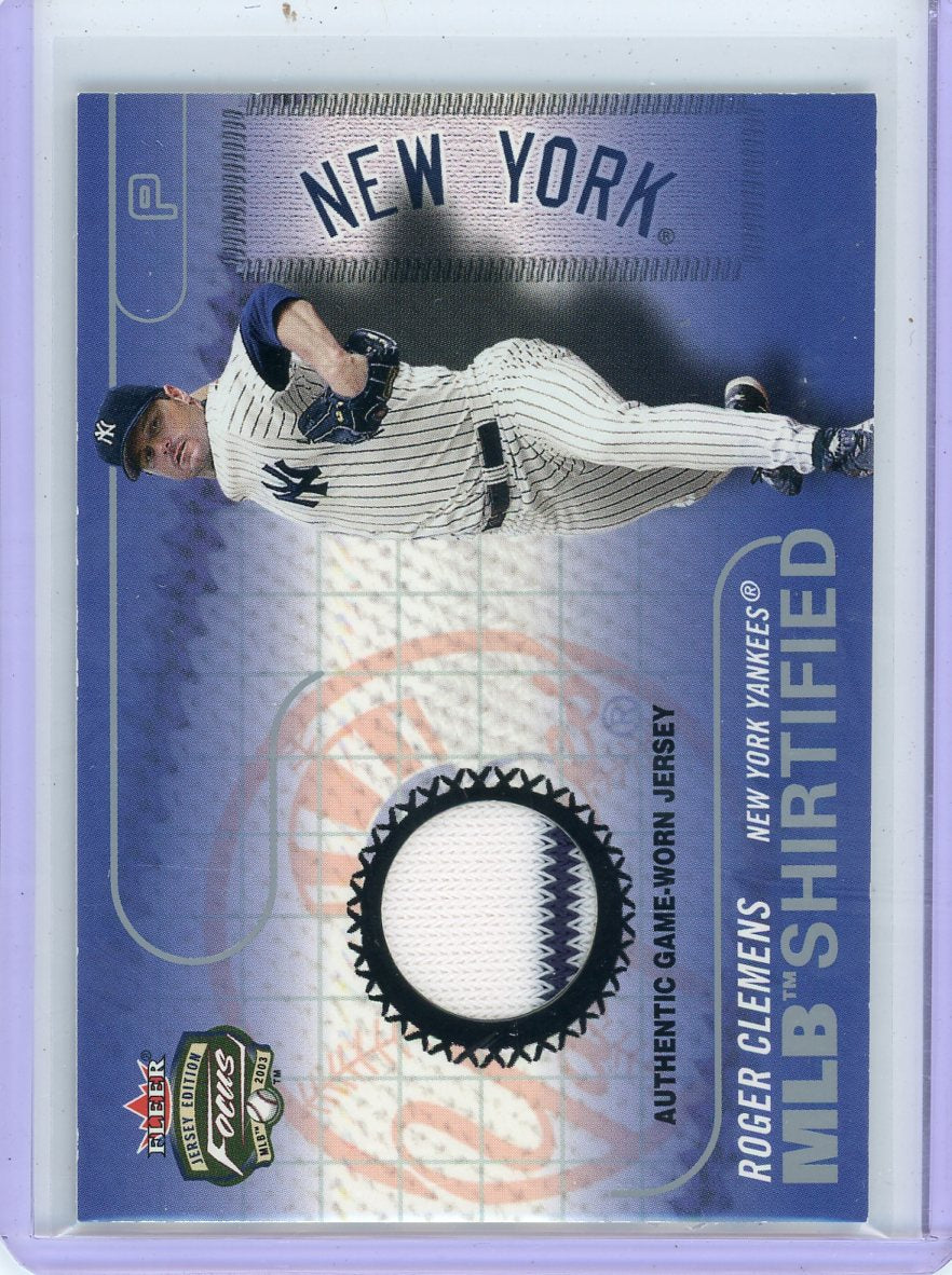 Roger Clemens 2003 Fleer Focus MLB Shirted Relic