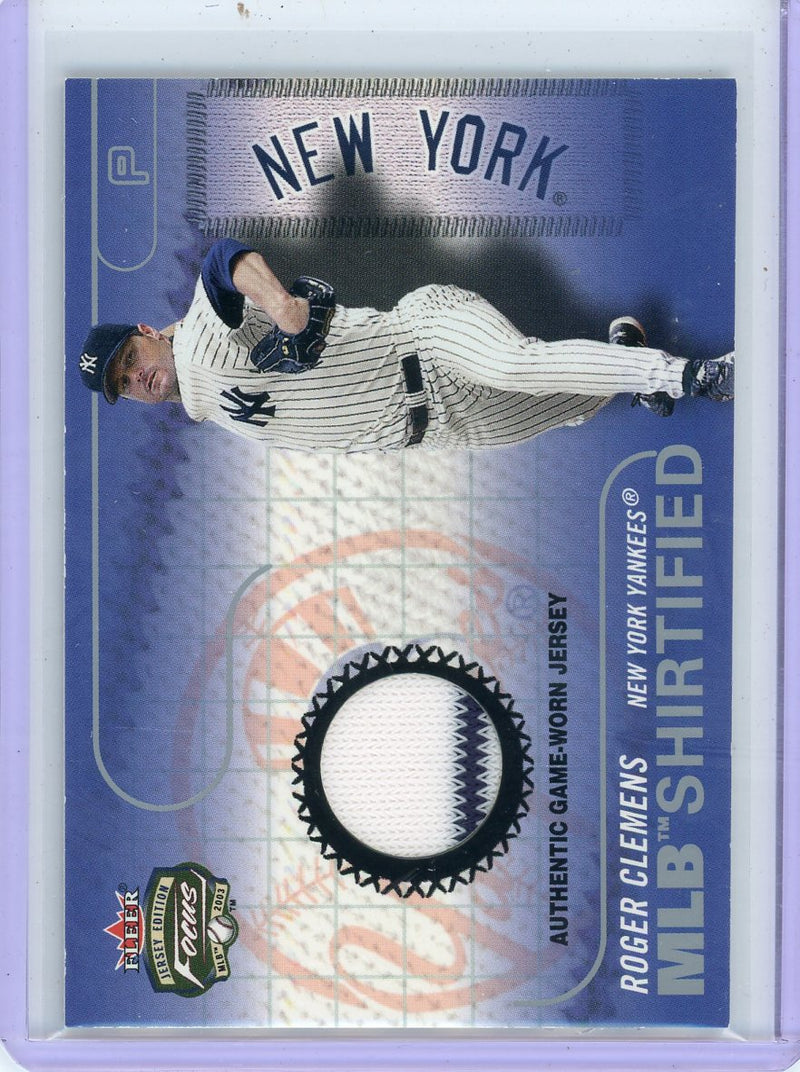 Roger Clemens 2003 Fleer Focus MLB Shirted Relic