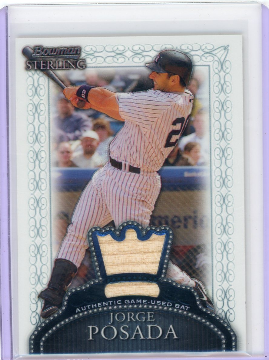 Jorge Posada 2005 Bowman Sterling Bat Relic