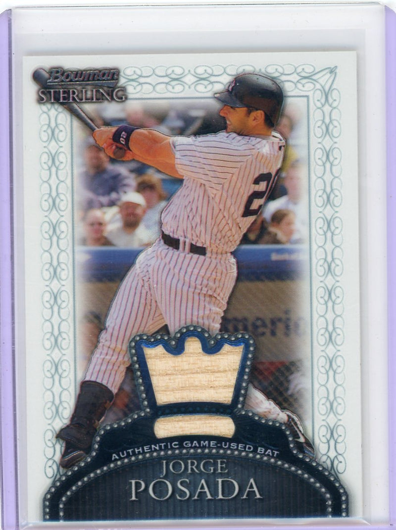Jorge Posada 2005 Bowman Sterling Bat Relic