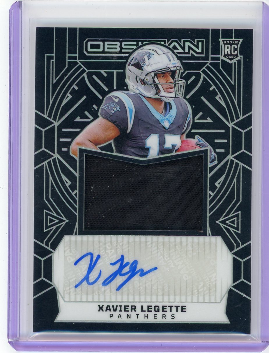 Xavier Legette 2024 Panini Obsidian RPA #'d 162/299