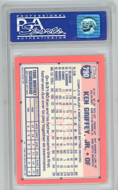 Ken Griffey Jr. 1991 Topps Tiffany #790 PSA 10