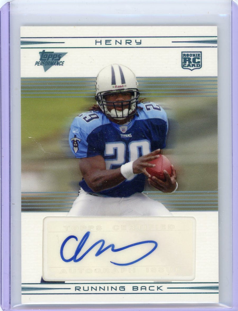 Chris Henry 2007 Topps Performance autograph rookie card