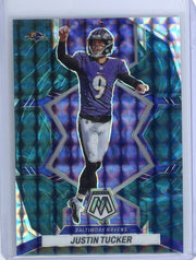Justin Tucker 2022 Panini Mosaic Genesis prizm SSP