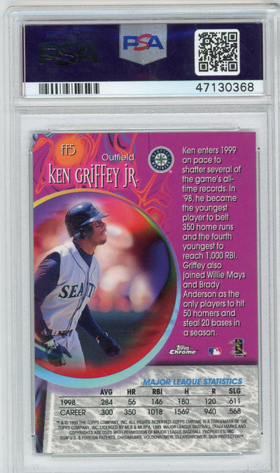 Ken Griffey Jr. 1999 Topps Chrome Fortune 15 PSA 10