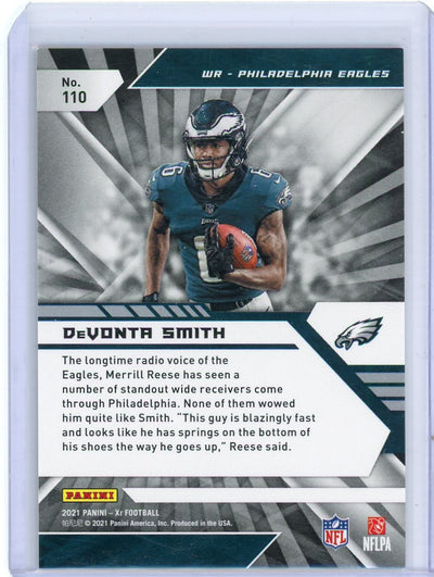 DeVonta Smith 2021 Panini XR foil rookie card #'d 22/75