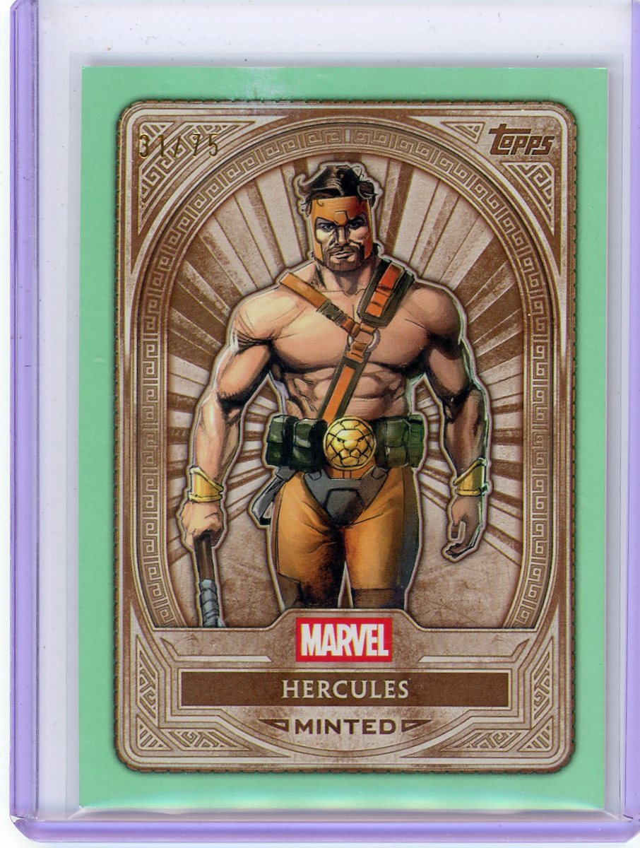Hercules 2025 Topps Marvel Mint Aqua #'d 31/75