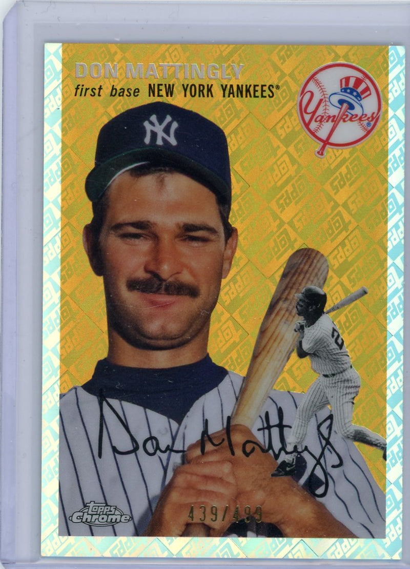 Don Mattingly 2023 Topps Chrome Platinum Anniversary Topps Logo ref. 