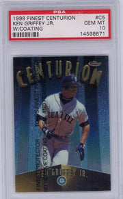 Ken Griffey Jr. 1998 Topps Finest Centurion w/Coating #'d/500 PSA 10