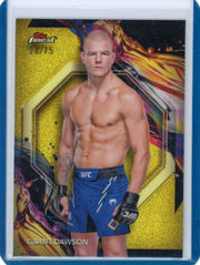 Grant Dawson 2024 Topps Finest UFC gold glitter refractor #'d 28/75