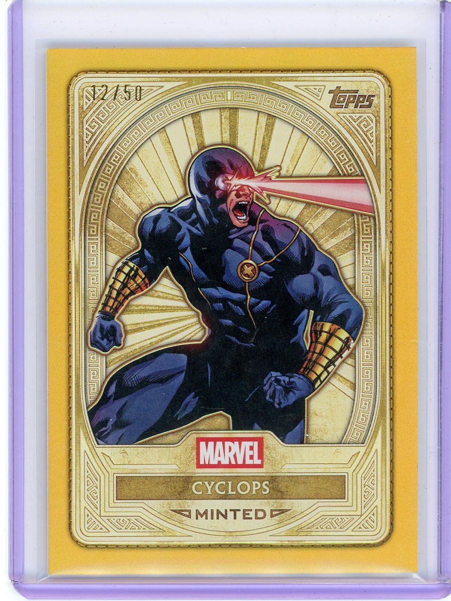 Cyclops 2025 Topps Marvel Mint Gold Minted #'d 12/50