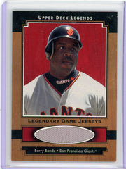 Barry Bonds 2001 Upper Deck Legends Legendary Game Jerseys #J-BB