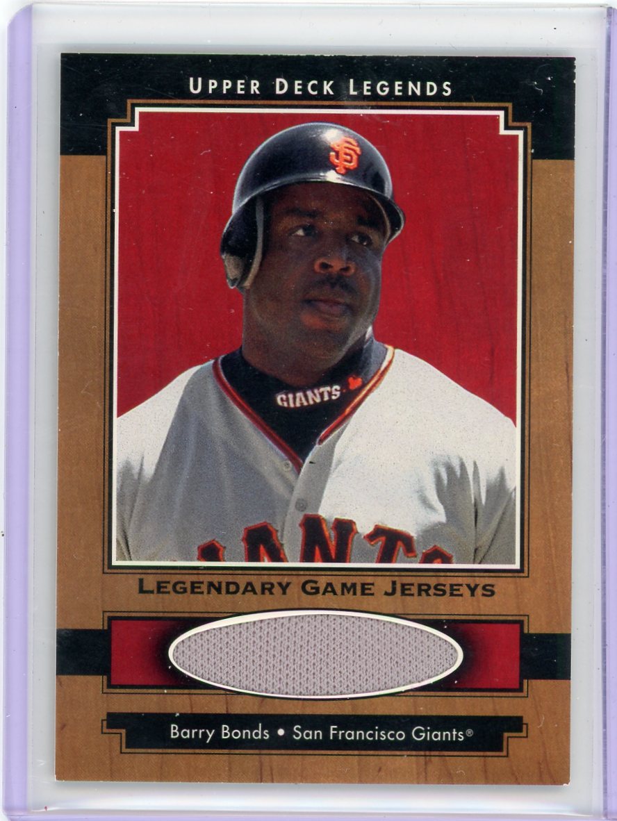 Barry Bonds 2001 Upper Deck Legends Legendary Game Jerseys #J-BB